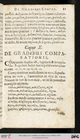 Caput X: De gradibus comparationis