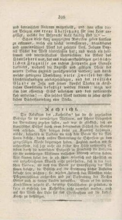 396 Nachricht