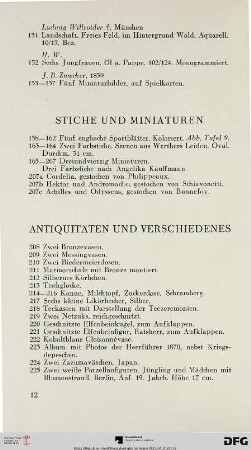 Stiche und Miniaturen (Nr. 158-207c)