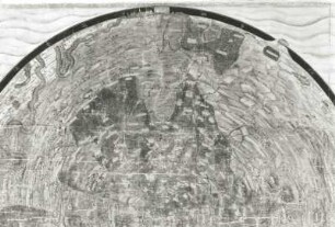 Rundkarten kursächsischer Waldgebiete (Humelius-Risse, Kreiskarten für Jagd- u. Forstzwecke, Dresden, um 1560), Torgauer Heide (südöstlich Dübener Heide und nordwestlich Dahlener Heide), von Johannes Humelius, aquarellierte Zeichnung, 67 x 67 cm, ca. 1 : 50 000. Ausschnitt : Ostteil mit Elbe zwischen Torgau und Prettin, der nordwestlichen Dahlener Heide und Kobershain