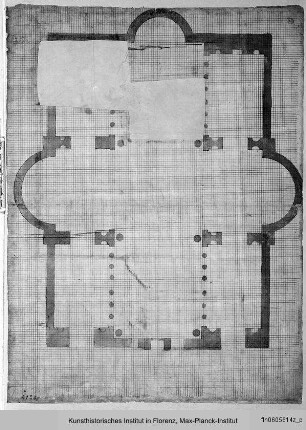 Grundriss der Basilica di Constantino