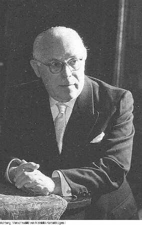 Dresden. Stadtverordnete. Professor Heinz Bongartz als Stadtverordneter, 1958