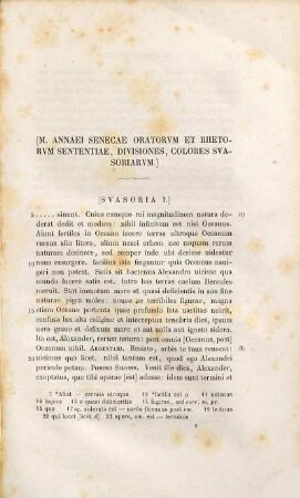 Annaei Senecae Oratorum et rhetorum sententiae, divisiones, colores