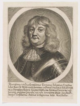 Bildnis des Johannes Ernestus Liber Baro de Wallenrodt