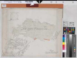 Hesseln (Halle) Vermessung der Großen Steinheide, Anteil der Bauerschaft Hesseln 1773 o.M. 43 x 53 kol. Zeichnung M. Chr. L. Reinhold Spez.Verz. Markenkarten X Nr. 51