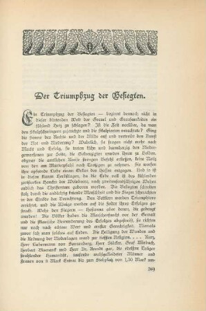 Der Triumphzug der Besiegten.