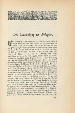 Der Triumphzug der Besiegten.