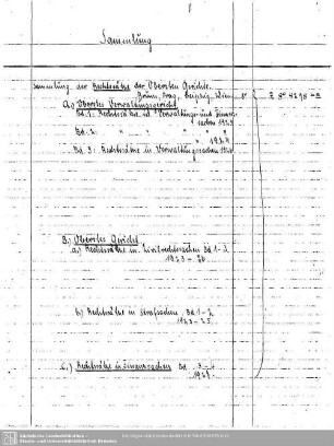 Sammlung Rechtssaetze