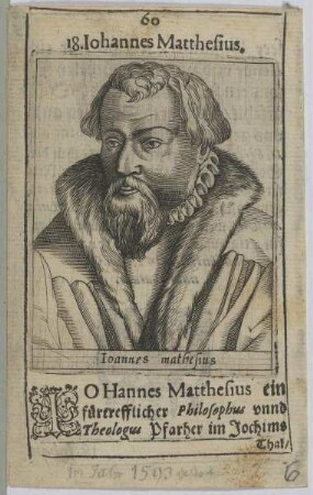Bildnis des Johannes Matthesius