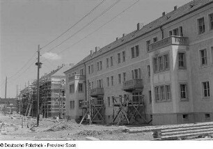 Blick auf die Baustelle