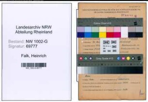 Entnazifizierung Heinrich Falk, geb. 20.03.1909 (selbstaendig)