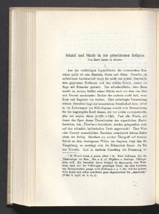 Schuld und Sünde in der griechischischen Religion