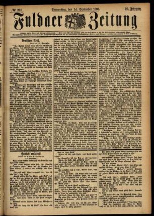 Ausgabe vom Donnerstag, den 14. September 1893.