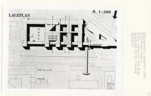TU Hauptgebäude, Berlin-Charlottenburg (Diplomarbeit bei Peter Poelzig): Lageplan 1:500