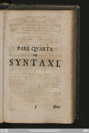 Pars Quarta De Syntaxi.