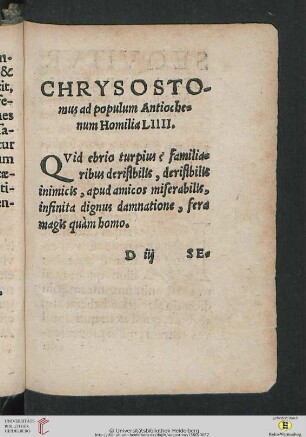 Chrysostomus ad populum Antiochenum Homilia LIIII