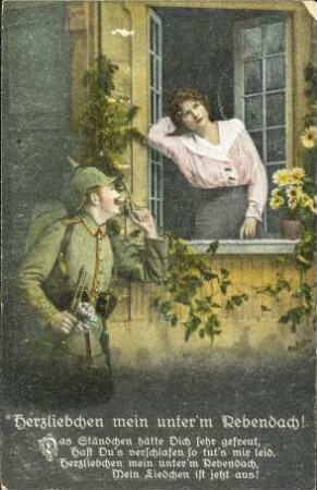 Herzliebchen mein unter'm Rebendach - Das Ständchen hätte Dich sehr gefreut [...]