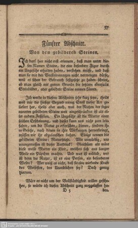 Fünfter Abschnitt. Von den gebildeten Steinen