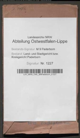 Erblasser: Becker, Joseph:
