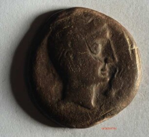 Römische Münze, Nominal As, Prägeherr unbekannt, Prägeort Castulo, Original