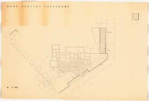 Garten Harting, Espelkamp: Lageplan Detail Platten und Pergola 1:100
