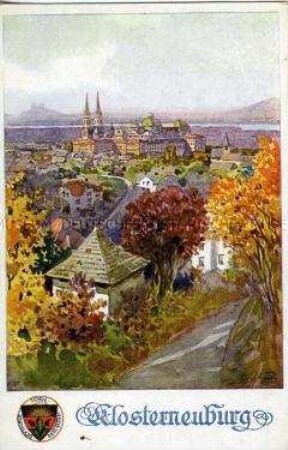 Klosterneuburg, Postkarte des Deutschen Schulvereins Nr.234