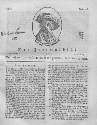 Nro. 43., Donnerstag, den 2. März 1809