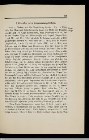 2. Einrücken in die Sturmausgangsstellung