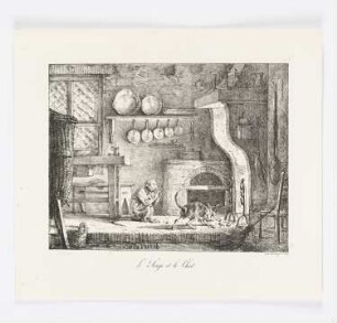 Le Singe et le Chat, Blatt 103 der Folge "La Fontaines Fabeln"