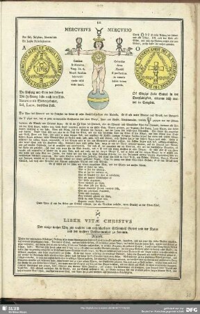 De Mercurius Mercurio. Liber Vitae Christus