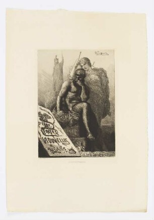 Allegorische Figuren, Titelblatt der Folge "Eaux Fortes - Nouvelles"