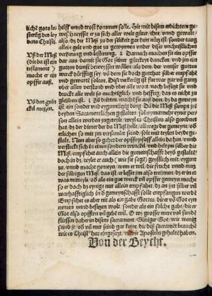 Von der Beycht.