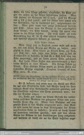 XXII. Wasser-Bohren