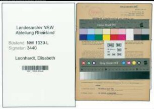 Entnazifizierung Elisabeth Leonhardt , geb. 21.11.1877 ()