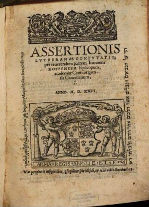 Assertionis Lvtheranae Confvtatio