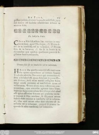 De Subiecto Fidei.