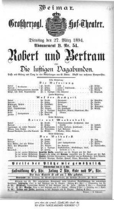 Robert und Bertram oder Die lustigen Vagabunden