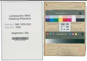 Entnazifizierung Elly Hegemann , geb. 19.02.1893 (Teilhaberin)