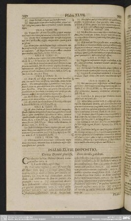 Psalmi XLVIII. Dispositio. Civitas Domini gloriosa. Zion invicta gaudeat
