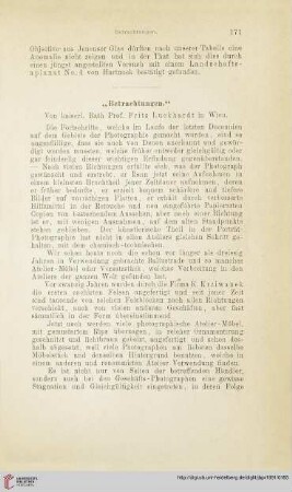 "Betrachtungen"