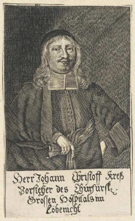 Bildnis des Johann Christoff Kreß