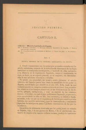 Sección primera.