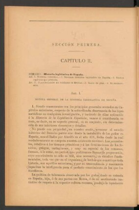 Sección primera.