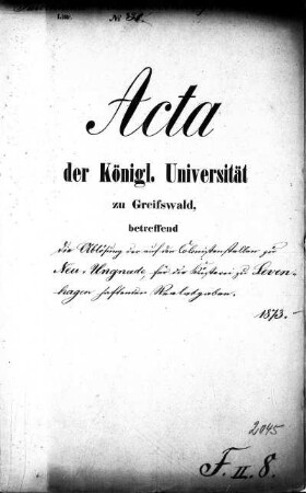 Die Ablösung der auf der Kolonistenstelle zu Neu Ungnade für die Küsterei zu Levenhagen haftenden Realabgaben