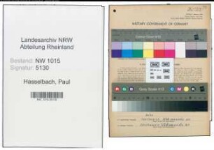 Entnazifizierung Paul Hasselbach , geb. 29.03.1902 (Transportunternehmer)