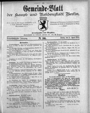 1912,16: No. 16, 21. April 1912