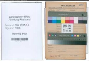 Entnazifizierung Paul Roehrig , geb. 10.01.1896 (Angestellter)