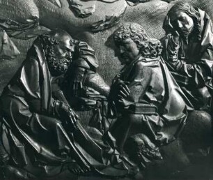 Tilman Riemenschneider, Schlafende Jünger aus der Ölbergszene, Heiligblut-Retabel, Pfarrkiche St. Jakob, Rothenburg ob der Tauber
