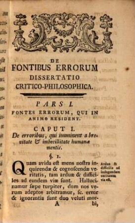 De fontibus errorum diss. philos. crit.