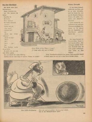 "Frau Meier, is der Mann z' Haus?" "Die USA-Goldtante"
